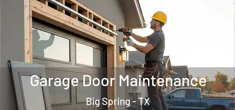 Garage Door Maintenance Big Spring - TX